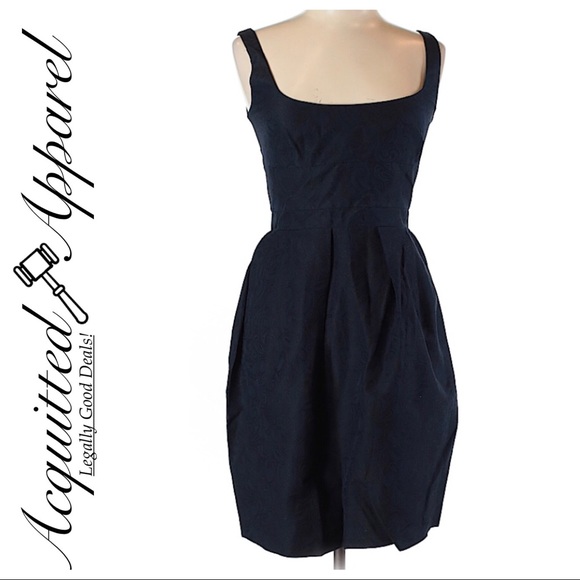 navy blue tahari dress
